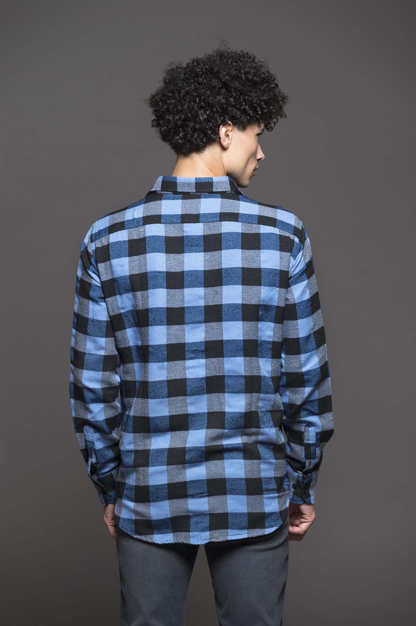 6602VIYMLCE - CAMISA JACK LEÑSP CELESTE